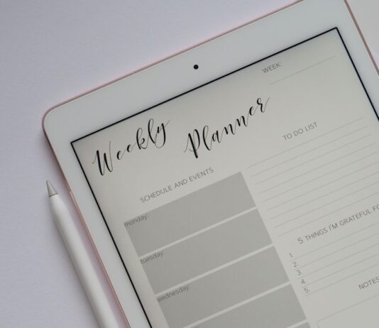 여름철 몸매 유지 팁 flat lay photography of turned-on silver iPad beside Apple Pencil